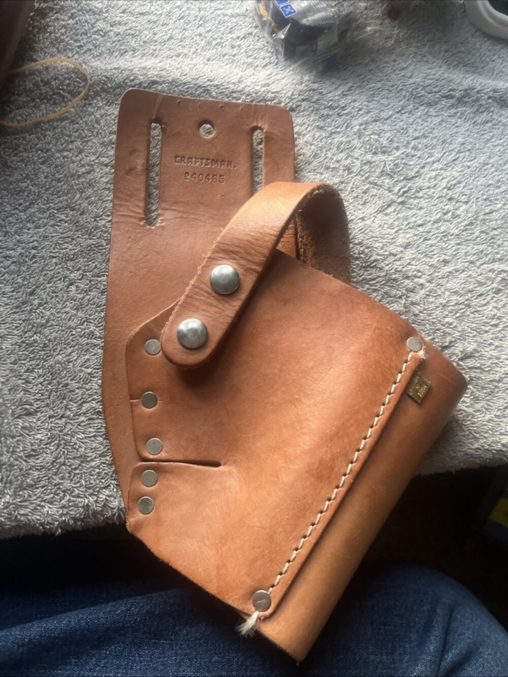 CRAFTSMAN LEATHER Drill HOLSTER TOOL BELT :40465